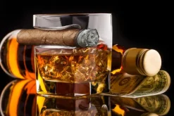 Szklanka na whisky i cygaro