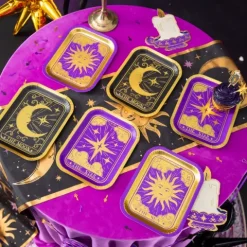 Talerzyki papierowe Andrzejki Wróżki Magia 6 szt.20 x 15 cm