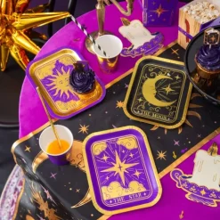 Talerzyki papierowe Andrzejki Wróżki Magia 6 szt.20 x 15 cm
