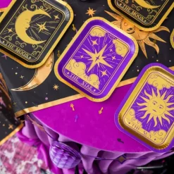 Talerzyki papierowe Andrzejki Wróżki Magia 6 szt.20 x 15 cm