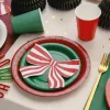 Talerzyki papierowe ciemny zielony 23 cm, 6 szt. PartyDeco