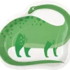 Talerzyki papierowe Dinozaury kształt 23 cm 8 szt.
