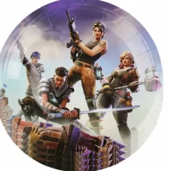 Talerzyki papierowe Fortnite 18 cm 10 szt.