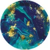 Talerzyki papierowe Midnight Blue okrągłe 23cm 6 szt