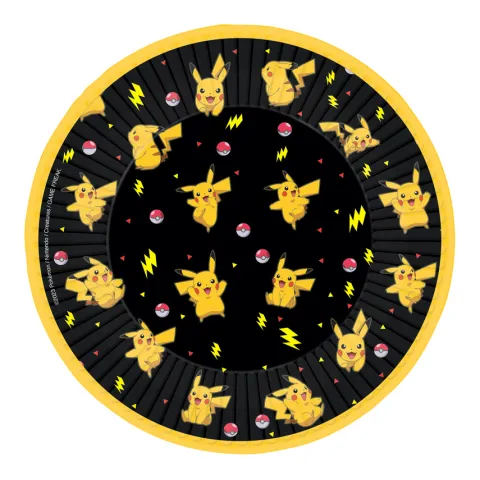 Talerzyki papierowe POKEMON Pikachu18cm 8 szt.