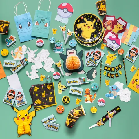 Talerzyki papierowe POKEMON Pikachu18cm 8 szt.