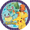 Talerzyki papierowe POKEMON okrągłe 23cm 8 szt