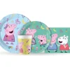 Talerzyki Świnka Peppa okrągłe 20cm 8 szt.