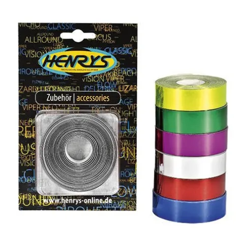 Taśma dekoracyjna Decotape metaliczna Henrys (żonglerka, cyrk) srebrna