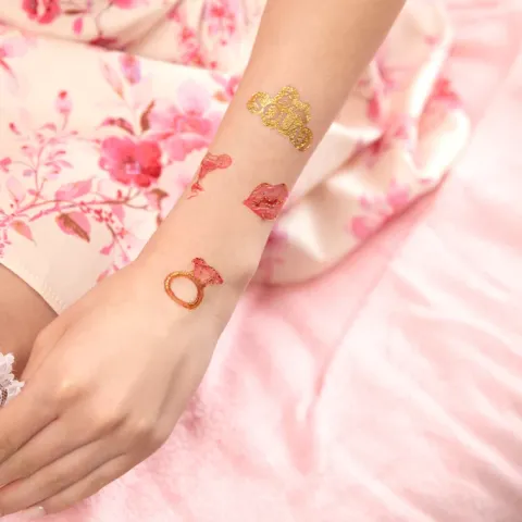 Tatuaże zmywalne Bride to be Wieczór Panieński 19 szt. zestaw