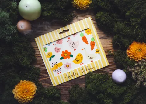 Tatuaże zmywalne wieś farma WIELKANOC mix 20 szt.