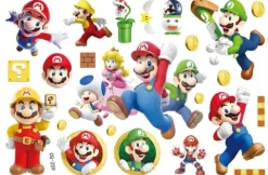 Tatuaże zmywalne wodne dla dzieci Super Mario