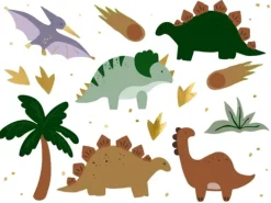 Tatuaże zmywalne wodne dla dzieci DINOZAURY