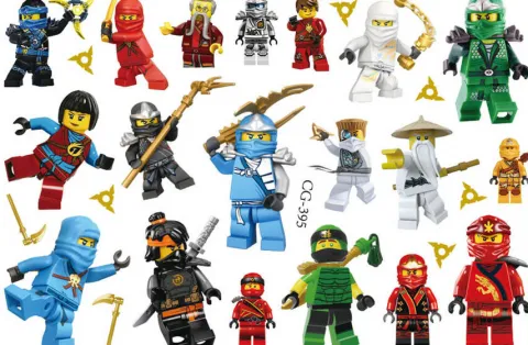 Tatuaże zmywalne wodne LEGO Ninjago
