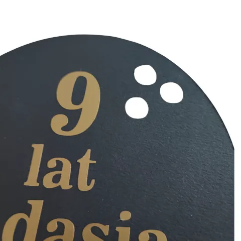 Topper na tort PERSONALIZOWANY kula do kręgli