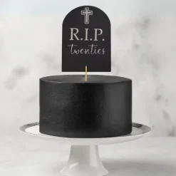 Topper na tort PERSONALIZOWANY dwustronny RIP twenties 30 urodziny
