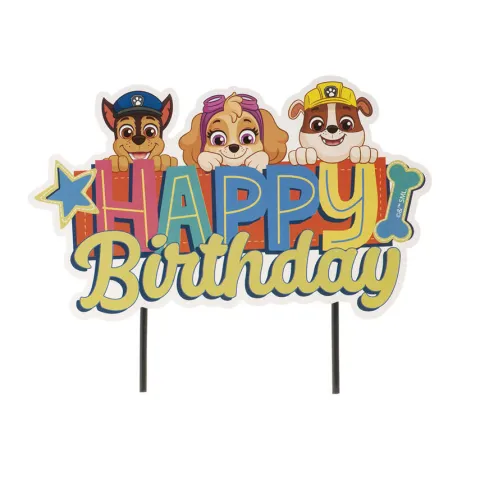 Topper na tort urodzinowy Happy Birthday Psi Patrol