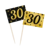 Toppery dekoracyjne, pikery na imprezę 30-ste urodziny 50 szt.