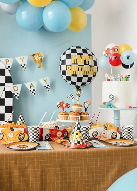 Toppery pikery dekoracje do muffinek Autka 4 szt.