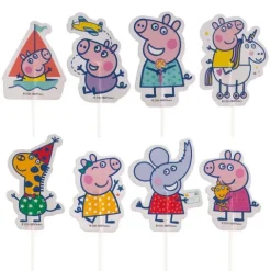Toppery pikery do tortu i babeczek Świnka Peppa 16 szt.