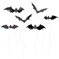 Toppery pikkery na tort Halloween Nietoperze DIY 6 szt.