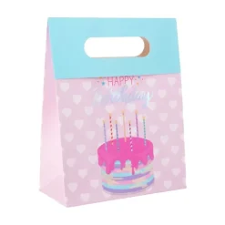 Torebka prezentowa urodzinowa Happy Birthday 32x26x10 cm MIX wzorów
