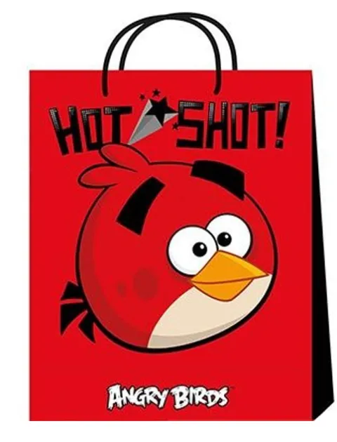 Torebka prezentowa 32 x 40 x 12 cm Angry Birds czerwona HOT SHOT Red