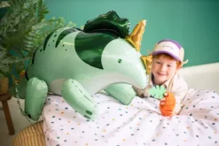 Triceratops dinozaur zielony balon foliowy 101 cm