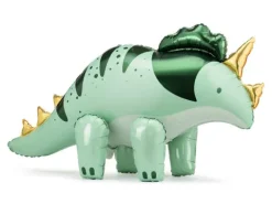 Triceratops dinozaur zielony balon foliowy 101 cm