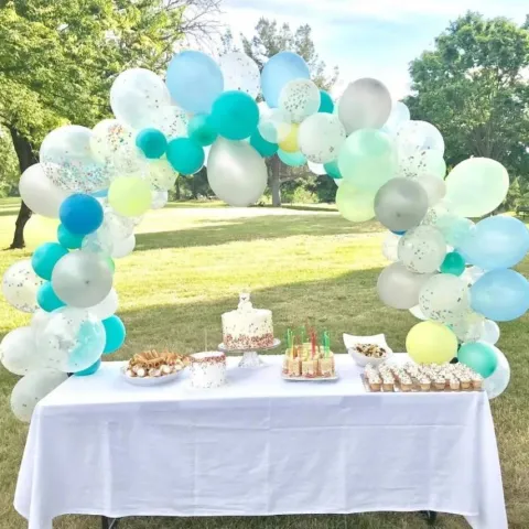 Łuk balonowy do tworzenia girland na stół STELAŻ
