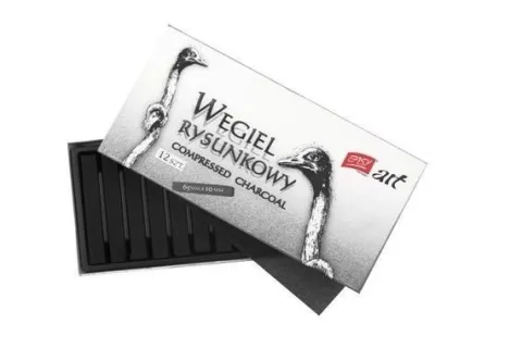 Węgiel rysunkowy 12 sztuk Easy