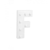 Świecąca Litera LED "F" Light Letter, drewniana biała 17x12 cm