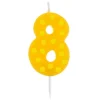 Świeczka urodzinowa "8" GROCHY 6cm