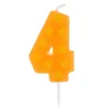 Świeczka urodzinowa "4" GROCHY 6cm