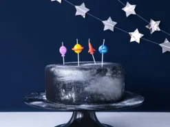 Świeczki urodzinowe pikery na tort KOSMOS 4 szt.