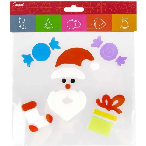 Świąteczne Naklejki na szybę samoprzylepne żelowe MIX 20 cm