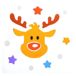 Świąteczne Naklejki na szybę samoprzylepne żelowe MIX 20 cm