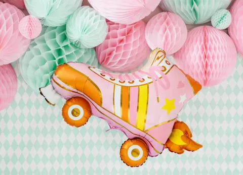 Wrotka Disco balon foliowy 74x51 cm