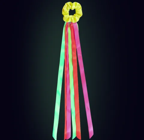 Wstążki do tańca 75 cm na rękę Neonowe UV 1 szt.