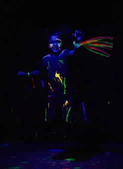 Wstążki do tańca 75 cm na rękę Neonowe UV 1 szt.