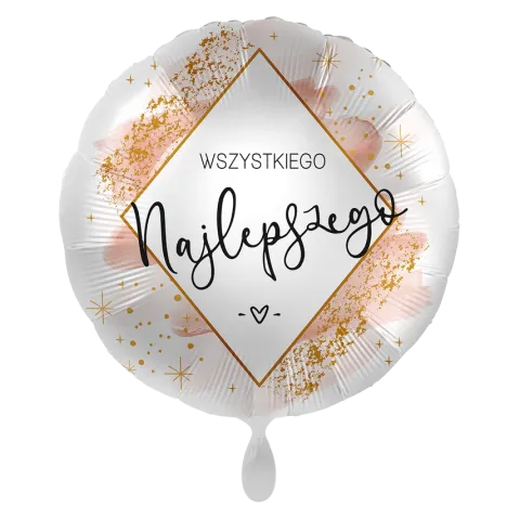 Wszystkiego Najlepszego balon foliowy okrągły 18"