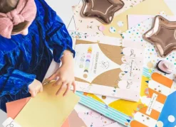 Wycinanki A4 papier kolorowy zestaw z teczką (mix wzorów)