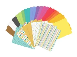 Wycinanki A4 papier kolorowy zestaw z teczką (mix wzorów)