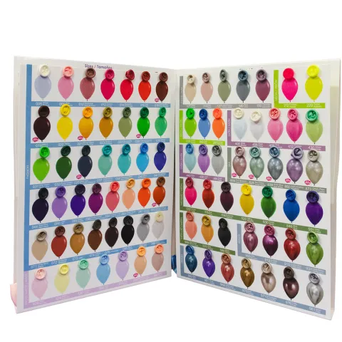 Wzornik kolorów Sempertex balony Color Chart próbnik