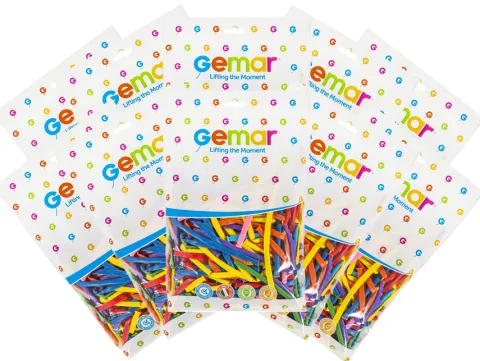 10x Gemar MIX 100szt Q260 balony do modelowania ZESTAW