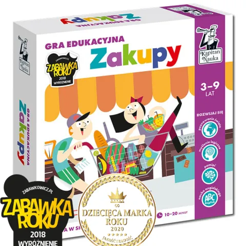 ZAKUPY 3-9 GRA EDUKACYJNA KAPITAN NAUKA
