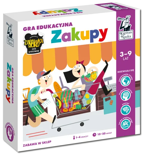 ZAKUPY 3-9 GRA EDUKACYJNA KAPITAN NAUKA