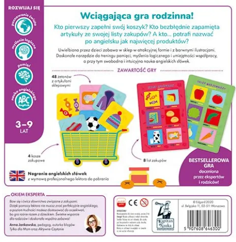 ZAKUPY 3-9 GRA EDUKACYJNA KAPITAN NAUKA