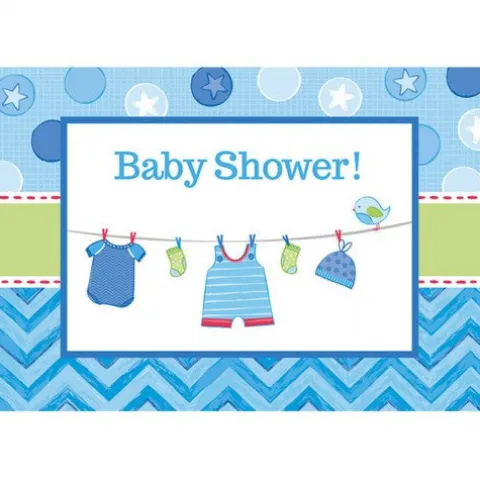 Zaproszenie Baby Shower 8szt