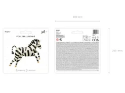 Zebra balon foliowy 115 x 85 cm